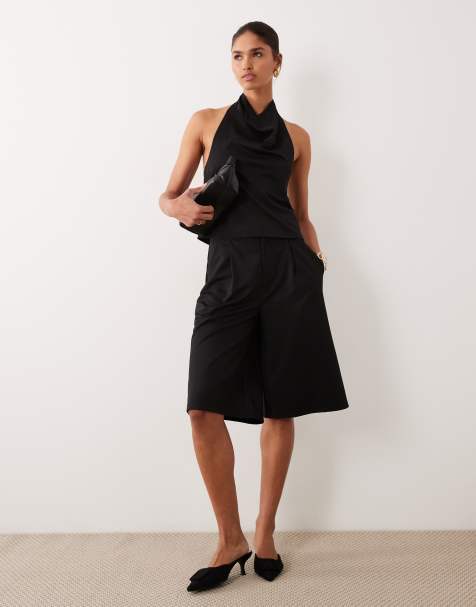 ASOS DESIGN - Sort tætsiddende sæt i twill - view 1