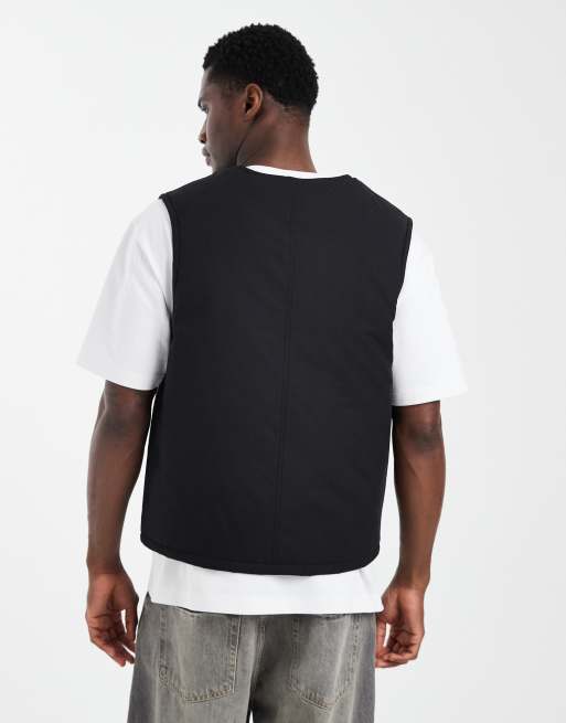 ASOS DESIGN - Sort vatteret vest, 4 af 5