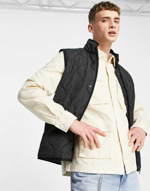 ASOS DESIGN - Sort vatteret vest , 3 af 4