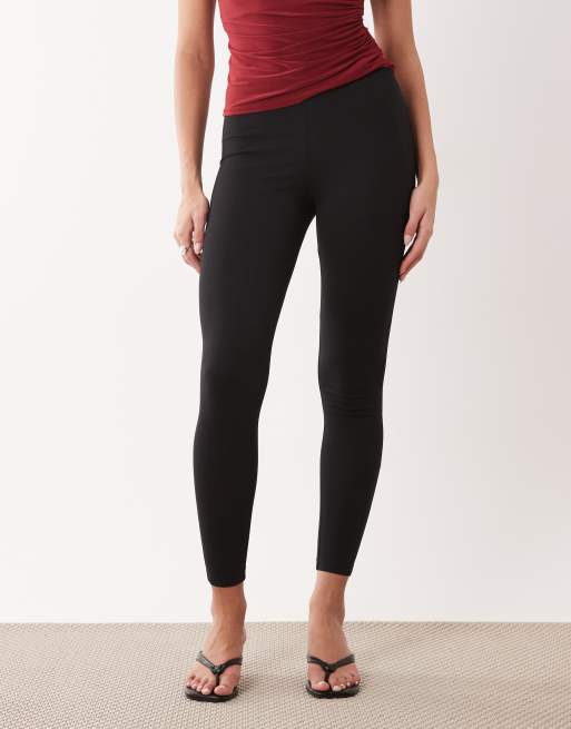 ASOS DESIGN - Sorte bløde leggings, 2 af 5