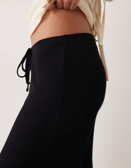 ASOS DESIGN - Sorte bukser med brede ben - Del af sæt, 2 af 5