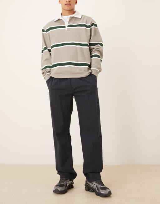 ASOS DESIGN - Sorte bukser med elastisk taljebånd og lige ben, 2 af 5