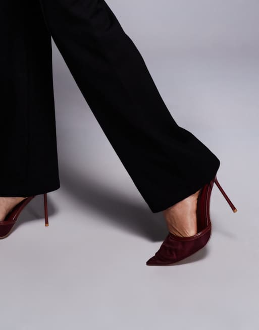 ASOS DESIGN - Sorte bukser med lige ben og pintucks samt slids i sømkanten, 5 af 5