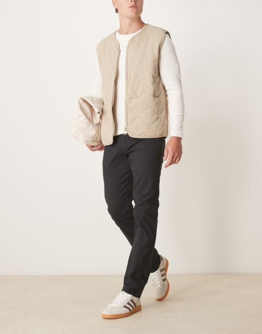 ASOS DESIGN - Sorte chinos i slim fit