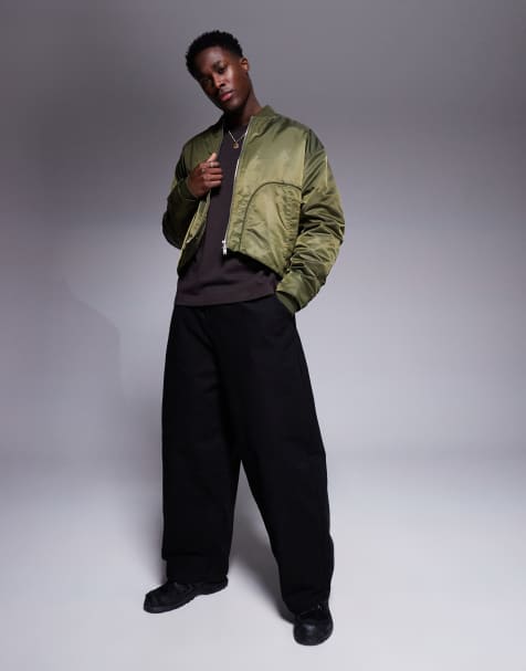 ASOS DESIGN - Sorte chinos med superposet pasform - view 1
