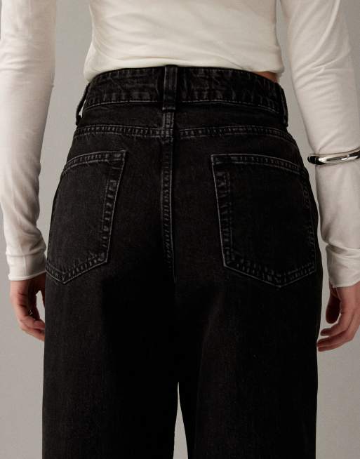 ASOS DESIGN - Sorte dad-jeans med vide ben, 3 af 7