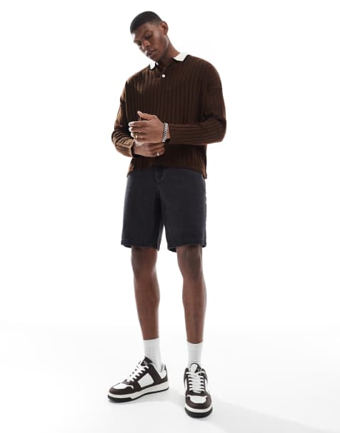 ASOS DESIGN — Sorte denimshorts med smal pasform - view 1
