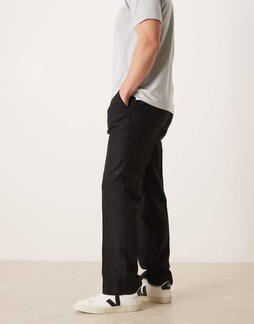 ASOS DESIGN - Sorte elegante bukser med lige ben og møntlomme i uldblanding, 3 af 5
