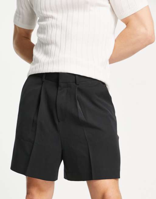 ASOS DESIGN - Sorte elegante cropped bermudashorts