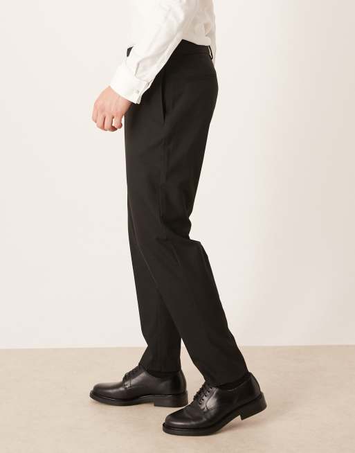 ASOS DESIGN - sorte elegante tapered bukser, 3 af 5