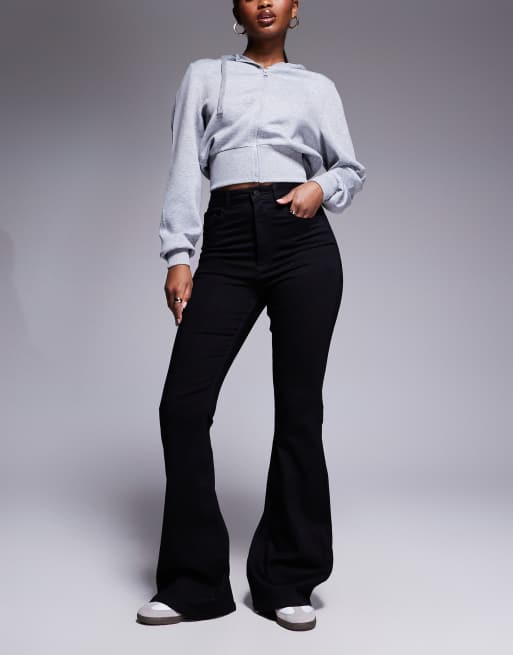 ASOS DESIGN - Sorte formgivende jeans med svaj og ekstra stretch