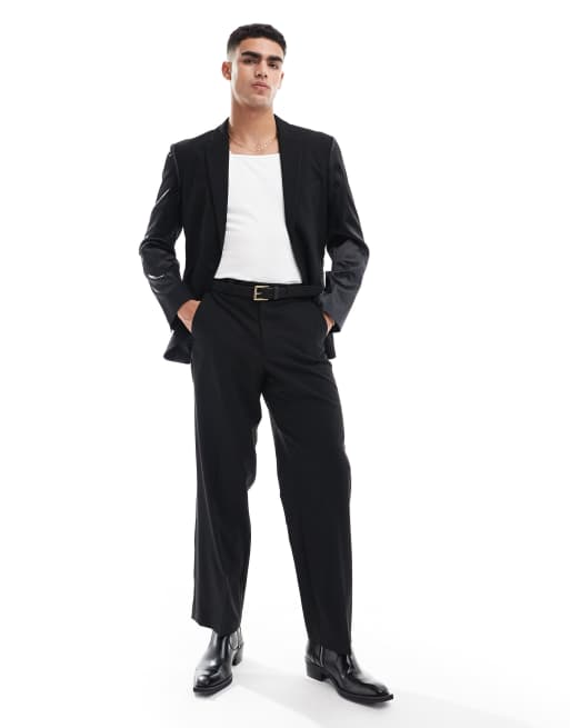 ASOS DESIGN - Sorte habitbukser med vidde, 2 af 5