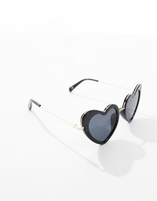 ASOS DESIGN - Sorte hjerteformede solbriller, 2 af 4