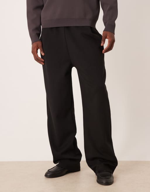 ASOS DESIGN - Sorte joggingbukser med brede ben, 2 af 5