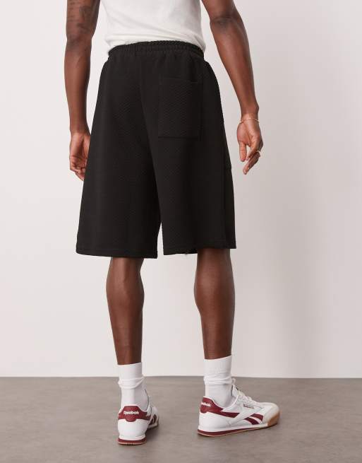 ASOS DESIGN - Sorte jorts i kraftig twill , 3 af 5