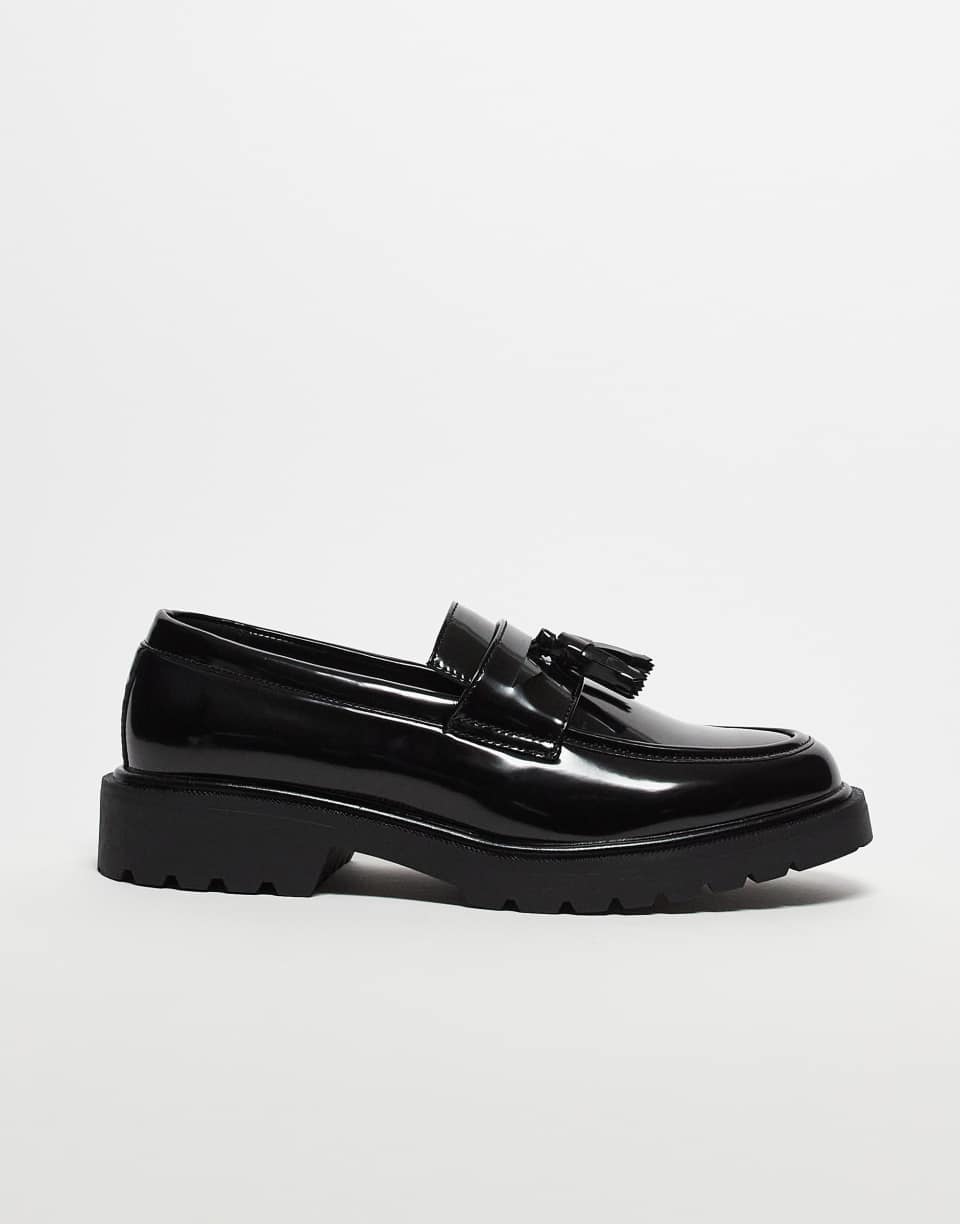 Black Tassel Loafers