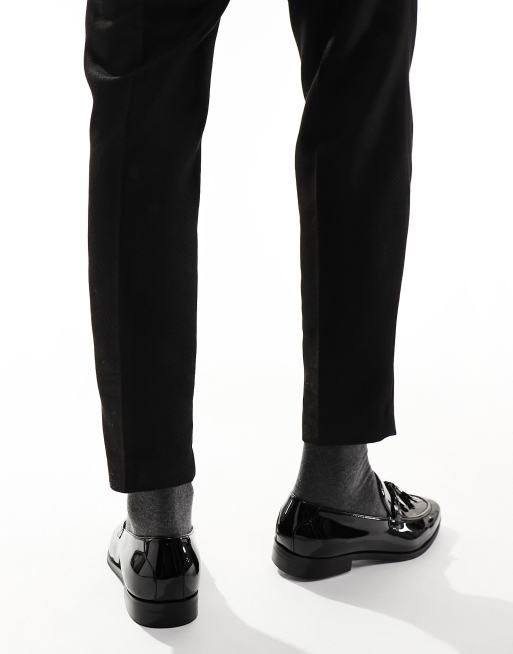 ASOS DESIGN - Sorte loafers i patentlæder med kvast, 2 af 4