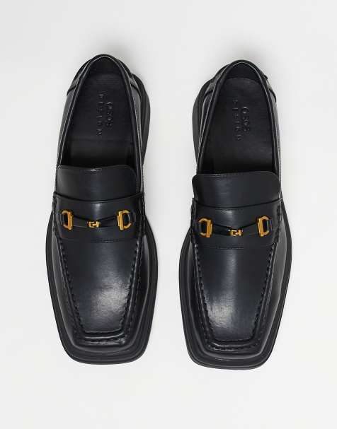 ASOS DESIGN - Sorte loafers med firkantet tå - view 1