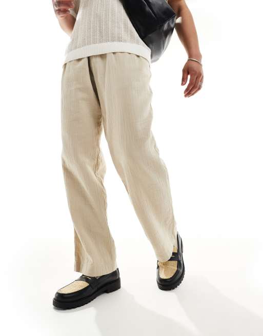 ASOS DESIGN - Sorte loafers med naturfarvet flet, 2 af 4
