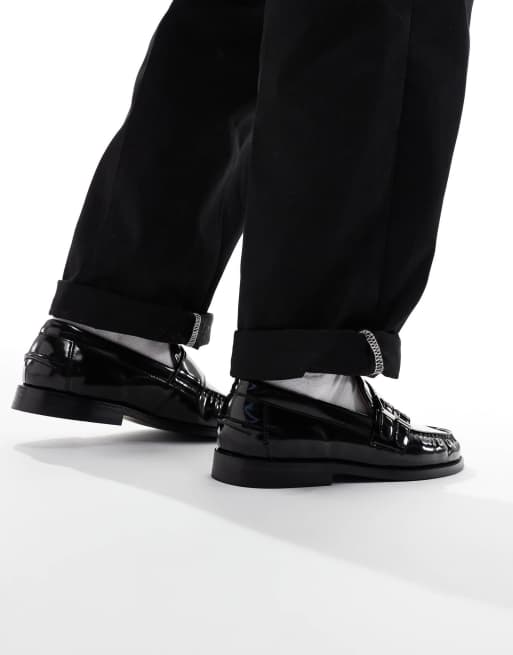 ASOS DESIGN - Sorte loafers med spænde, 3 af 4