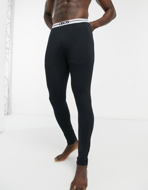 ASOS DESIGN - Sorte lounge-meggings