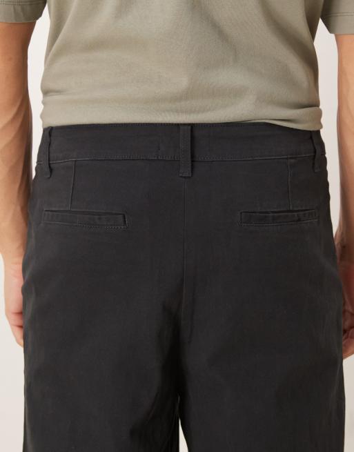 ASOS DESIGN - Sorte løstsiddende chinos, 4 af 5