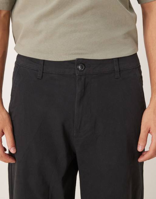 ASOS DESIGN - Sorte løstsiddende chinos, 5 af 5