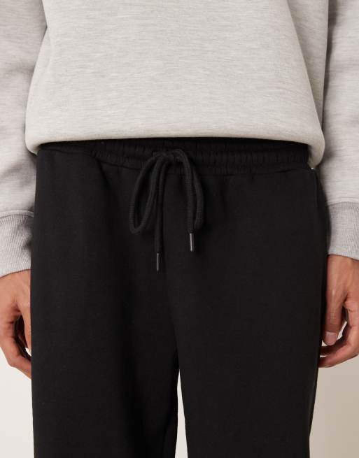 ASOS DESIGN - Sorte løstsiddende joggingbukser, 4 af 5