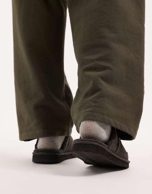 ASOS DESIGN - Sorte mule-hjemmesko med strop, 4 af 4