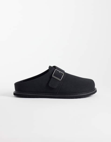 ASOS DESIGN - Sorte mule-sandaler med spænder - view 1