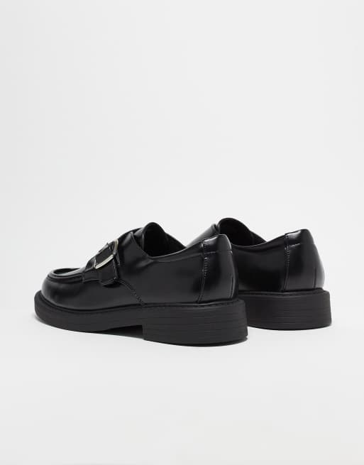 ASOS DESIGN - Sorte munkesko med chunky sål, 4 af 5