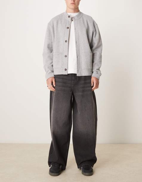 ASOS DESIGN - Sorte og forvaskede jeans i baggy og oversized pasform - view 1