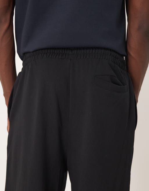 ASOS DESIGN - Sorte og oversized joggingbukser med pintucks, 5 af 5