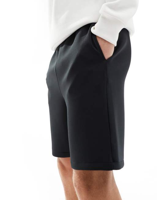 ASOS DESIGN - Sorte og smalle shorts i scubalignende materiale, 2 af 5