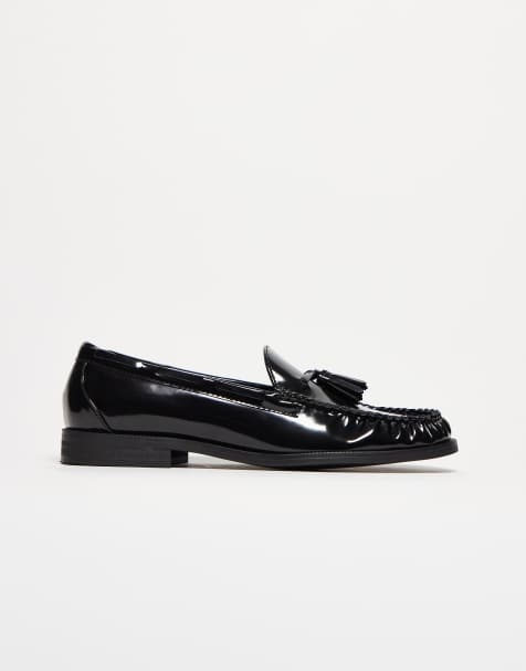 ASOS DESIGN - Sorte penny-loafers med kvast - view 1