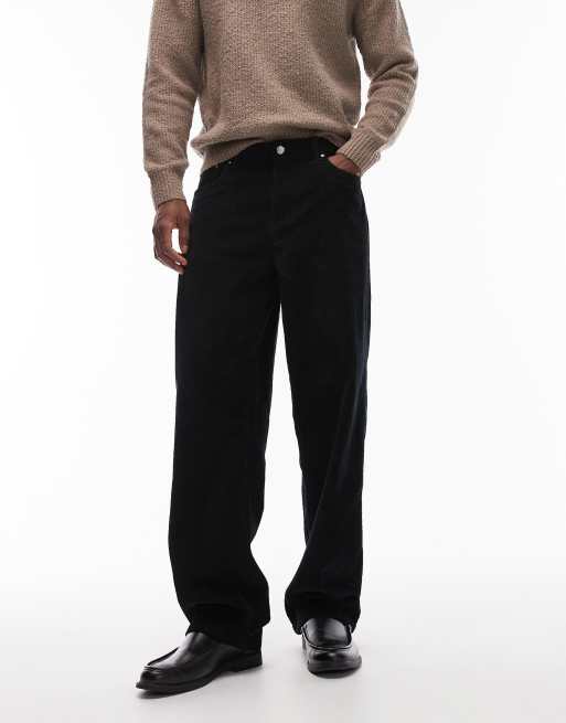 ASOS DESIGN - Sorte posede bukser i fløjl, 2 af 5