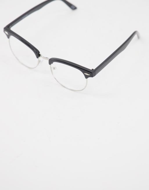 ASOS DESIGN - Sorte retro modebriller med klart glas, 4 af 4