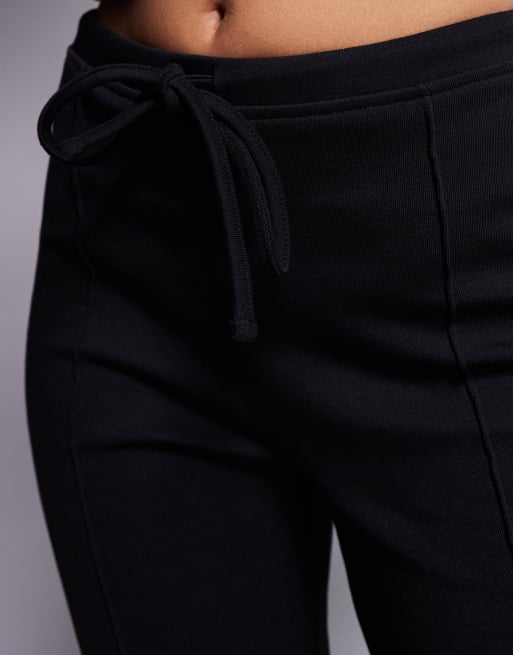 ASOS DESIGN - Sorte skinny-bukser med svaj og sømdetaljer - Del af sæt, 4 af 5