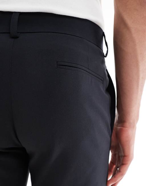 ASOS DESIGN - Sorte skinny-habitbukser med firevejsstretch, 4 af 5