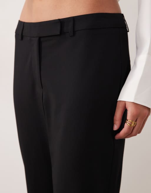 ASOS DESIGN - Sorte skræddersyede bootcut-bukser med mellemhøj talje og svaj, 2 af 5