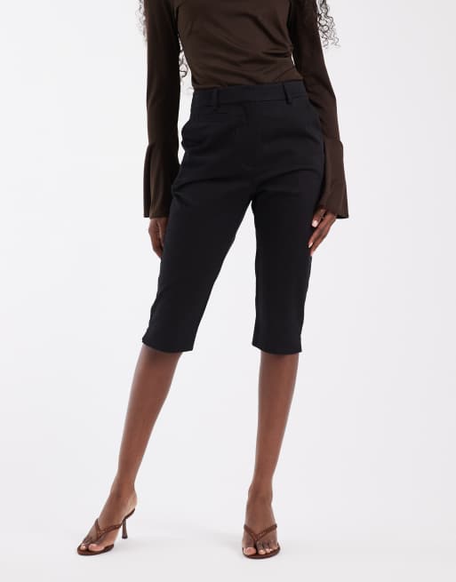ASOS DESIGN - Sorte skræddersyede capri-bukser, 2 af 5