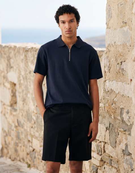 ASOS DESIGN - Sorte skræddersyede shorts i Regular Fit - view 1