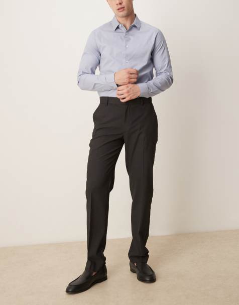 ASOS DESIGN - Sorte skræddersyede slim-bukser - view 1