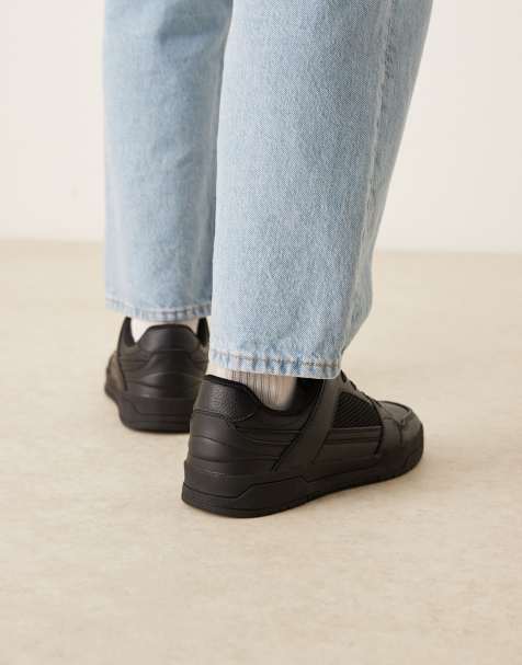 ASOS DESIGN - Sorte sneakers med flere paneler - view 1