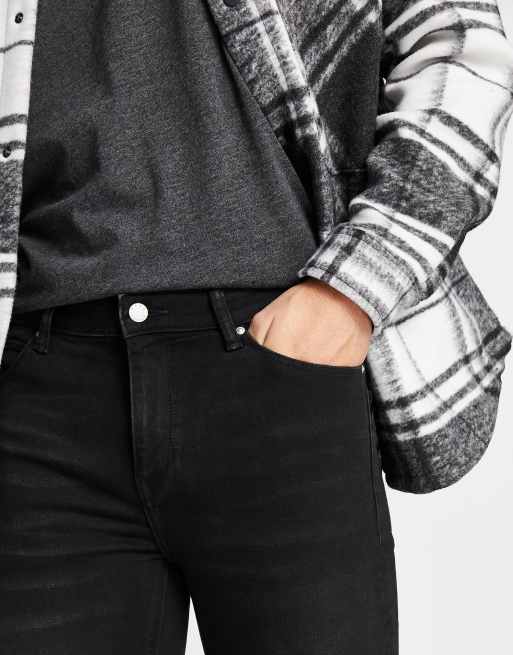 ASOS DESIGN - Sorte spray on-jeans med power-stretch og huller på knæene , 3 af 4