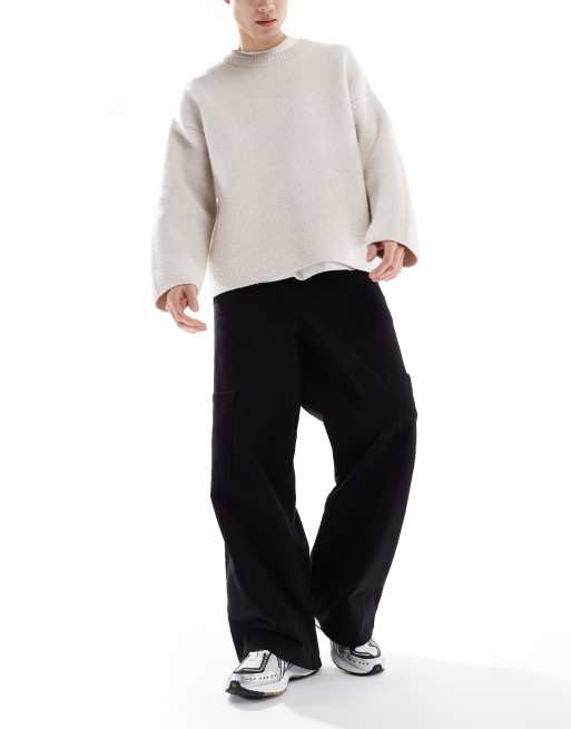 ASOS DESIGN - Sorte superposede cargobukser, 3 af 5