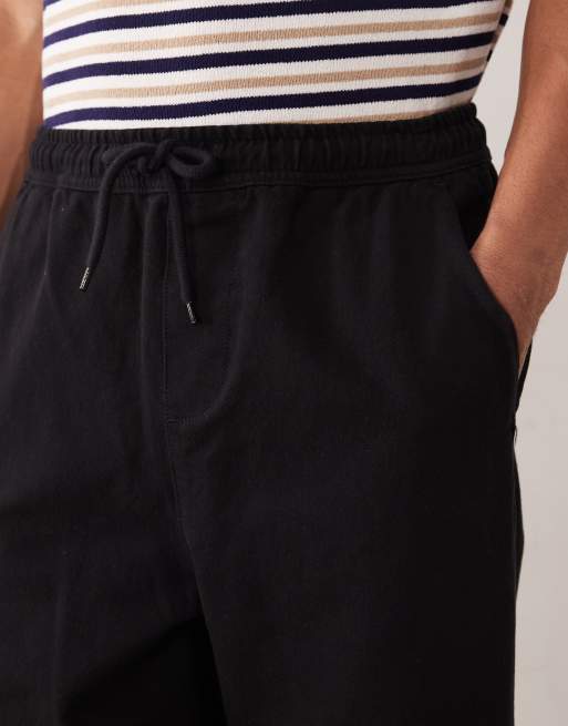 ASOS DESIGN - Sorte tapered afslappede bukser, 5 af 5