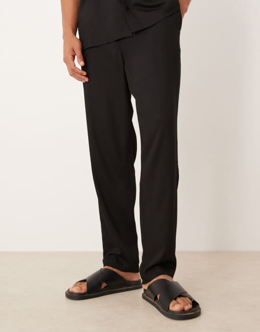 ASOS DESIGN - Sorte tapered bukser - Del af sæt, 2 af 5