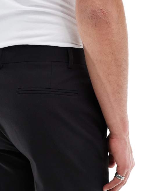 ASOS DESIGN - Sorte tapered habitbukser, 3 af 5