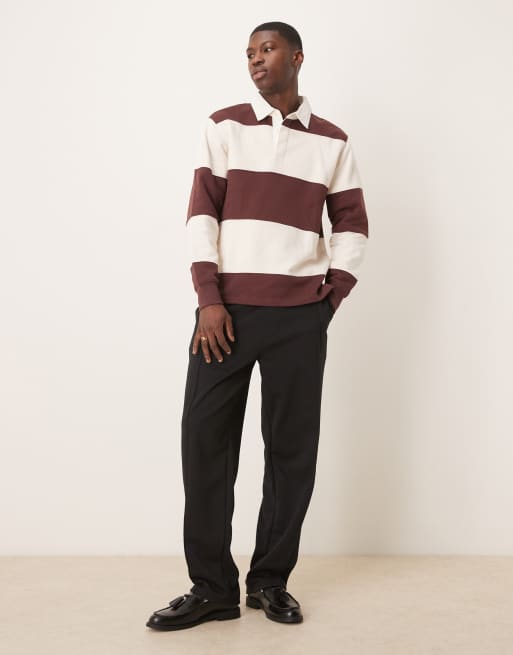 ASOS DESIGN - Sorte tapered joggingbukser i scuba-stof